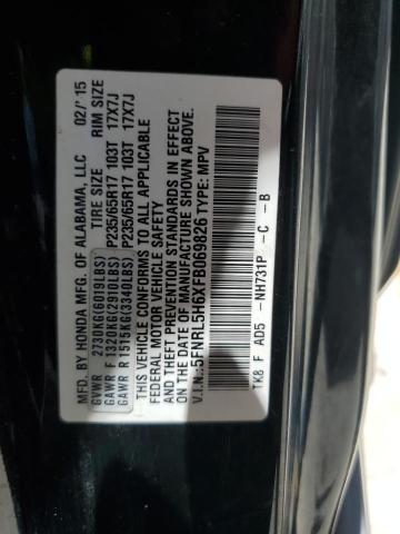 2015 HONDA ODYSSEY EX 5FNRL5H6XFB069826
