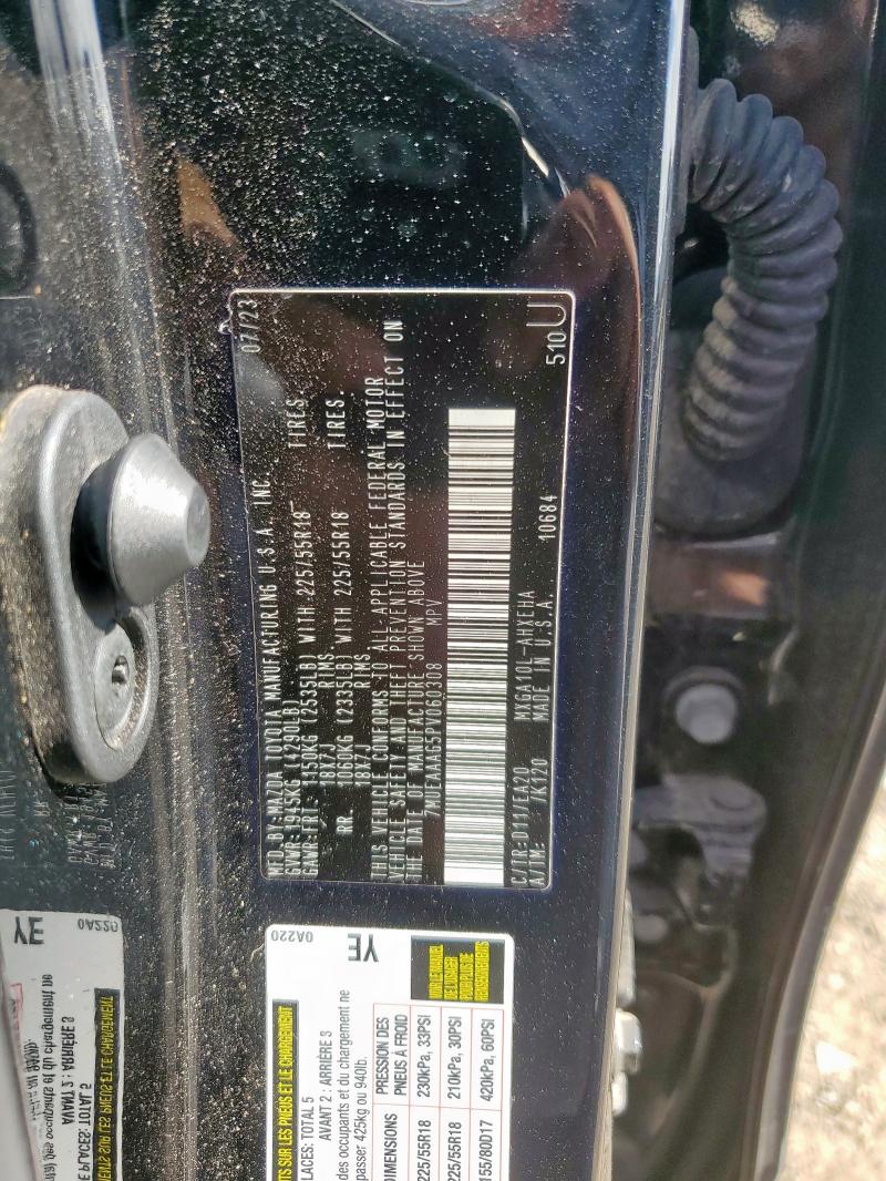 2023 TOYOTA COROLLA CR 7MUEAAAG5PV060308