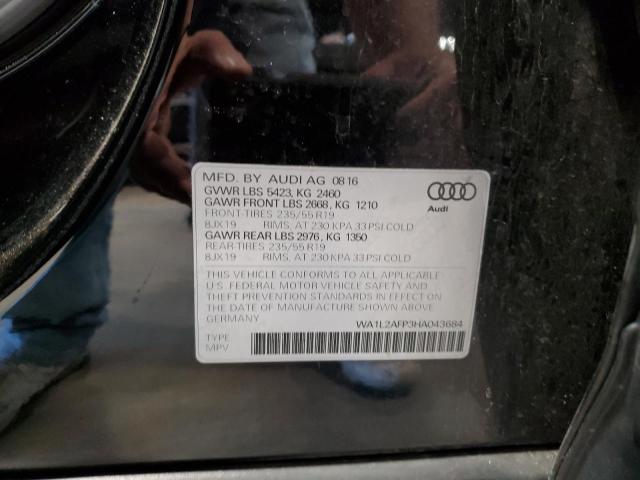 2017 AUDI Q5 PREMIUM WA1L2AFP3HA043684