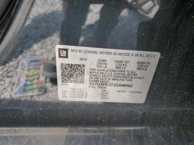 2018 GMC SIERRA K15 3GTU2PEJ7JG448982