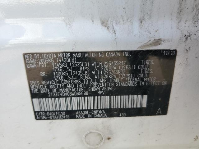2011 TOYOTA RAV4 - 2T3ZF4DV0BW065688