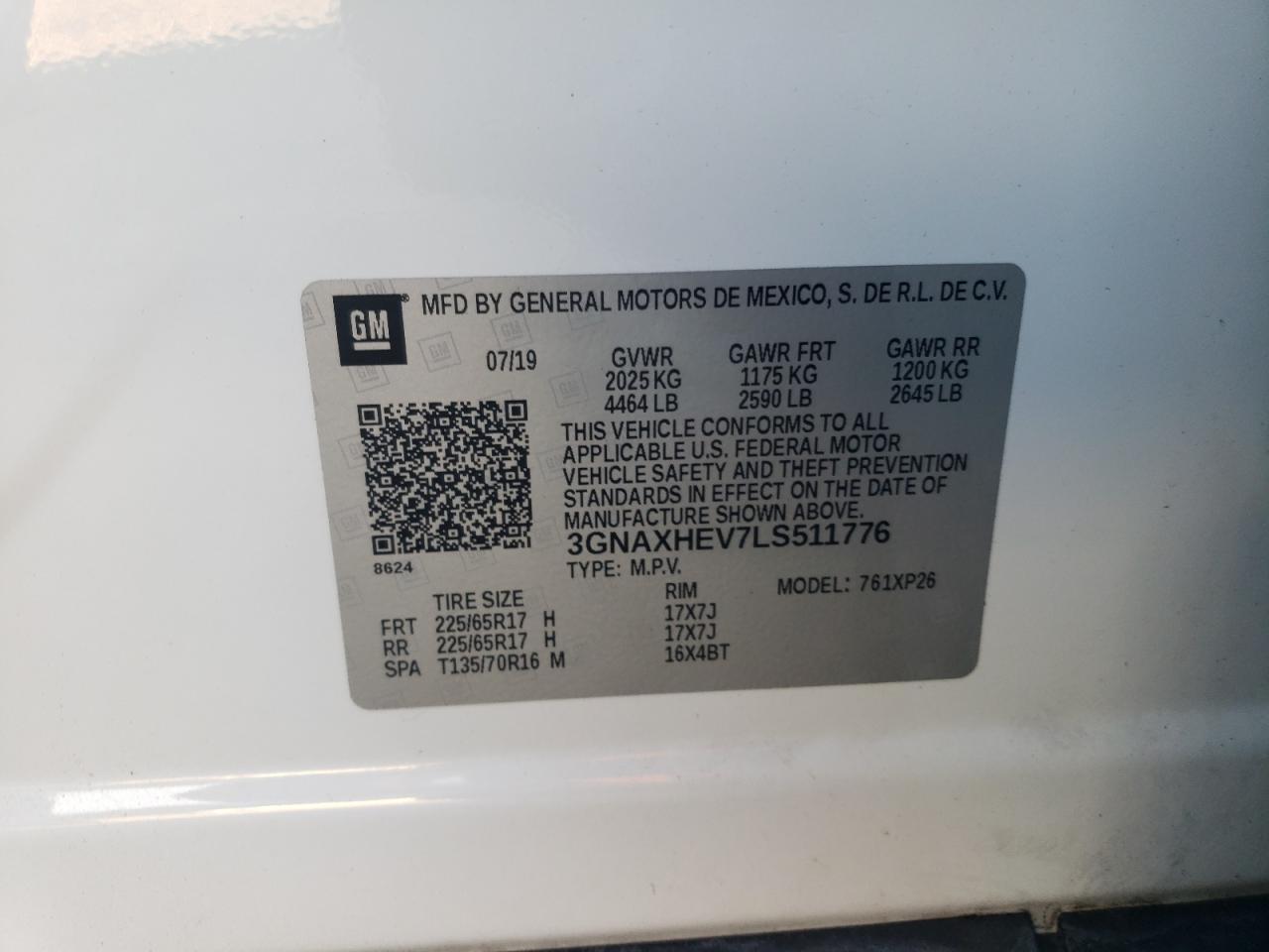 CHEVROLET EQUINOX LS