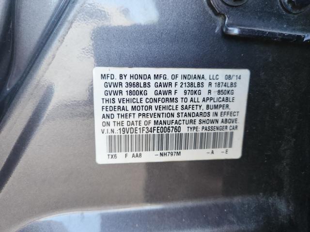 2015 ACURA ILX 20 19VDE1F34FE006760