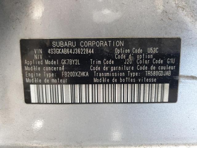 2018 SUBARU IMPREZA PR 4S3GKAB64J3622844