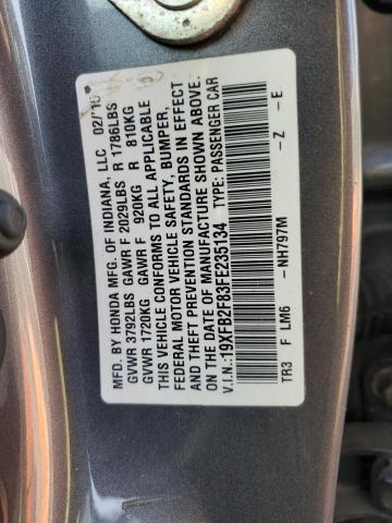 2015 HONDA CIVIC EX 19XFB2F83FE235134