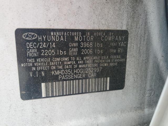 2016 HYUNDAI ELANTRA GT KMHD35LH0GU252997