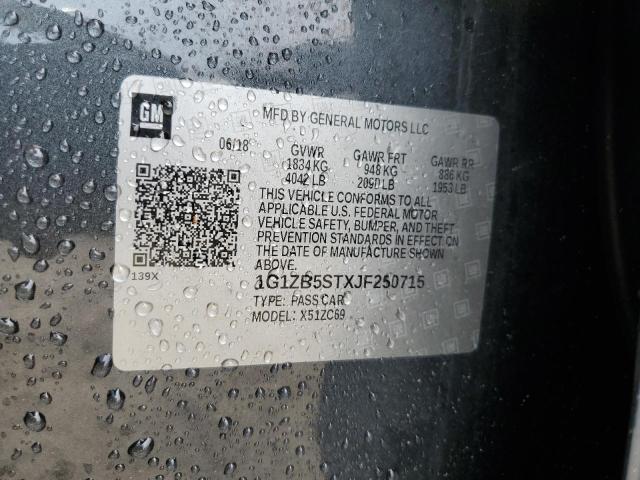 2018 CHEVROLET MALIBU LS 1G1ZB5STXJF250715