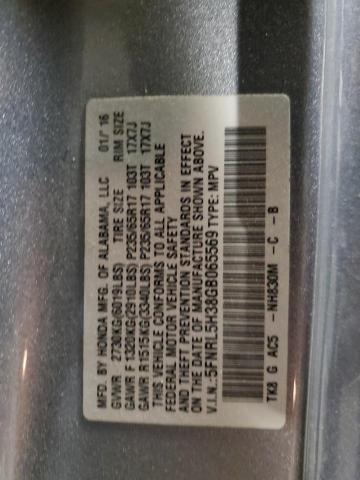 2016 HONDA ODYSSEY SE 5FNRL5H38GB065569