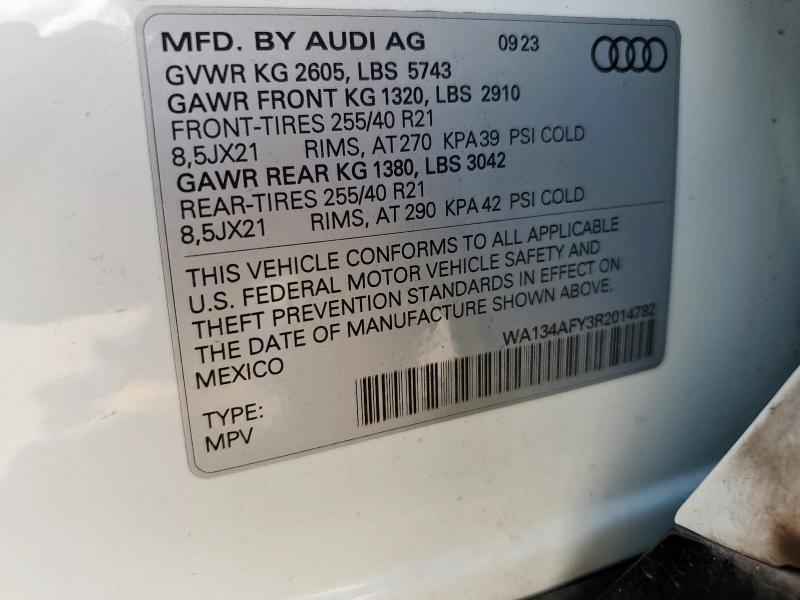 2024 AUDI SQ5 SPORTB WA134AFY3R2014782