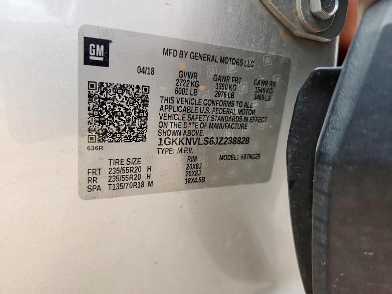 2018 GMC ACADIA ALL 1GKKNVLS6JZ238828