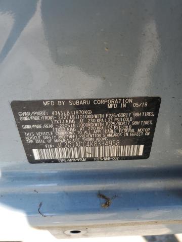 2019 SUBARU CROSSTREK JF2GTACC4K8334958