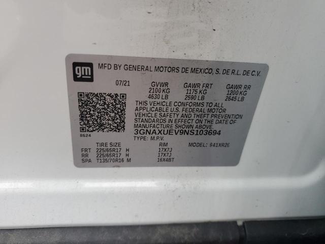 2022 CHEVROLET EQUINOX LT #3293555411