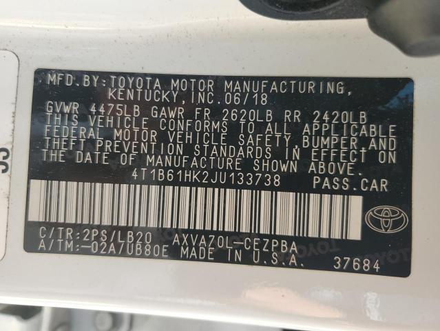 2018 TOYOTA CAMRY XSE - 4T1B61HK2JU133738