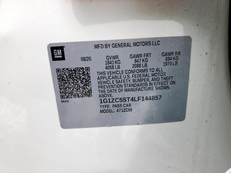 2020 CHEVROLET MALIBU LS 1G1ZC5ST4LF144857