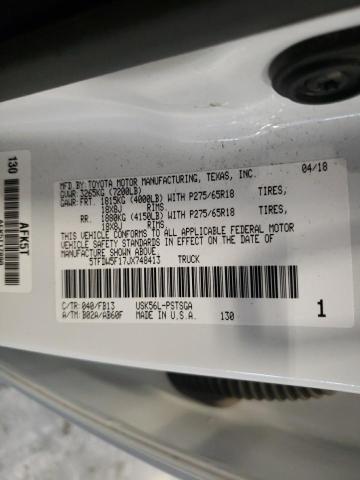 2018 TOYOTA TUNDRA CRE - 5TFDW5F17JX748413