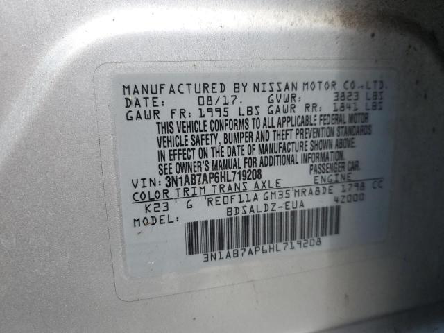2017 NISSAN SENTRA S - 3N1AB7AP6HL719208
