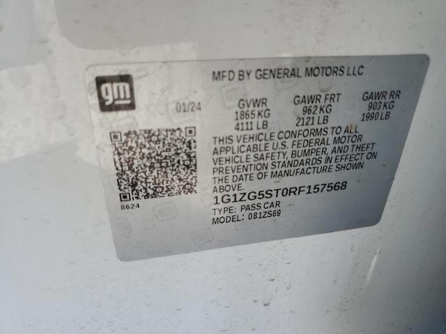 2024 CHEVROLET MALIBU RS 1G1ZG5ST0RF157568
