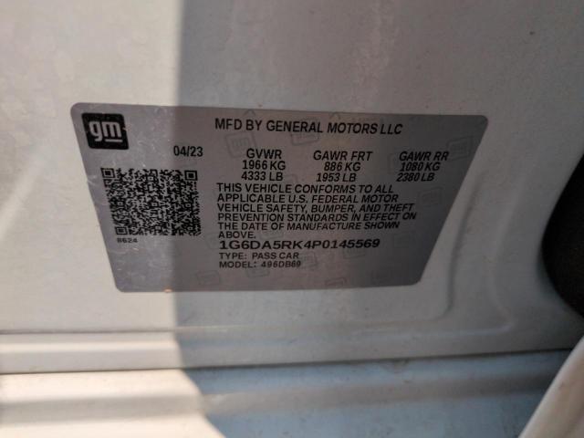 2023 CADILLAC CT4 LUXURY 1G6DA5RK4P0145569