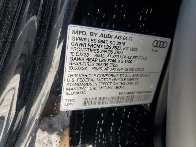 2021 AUDI RS Q8 WU1ARBF10MD036844