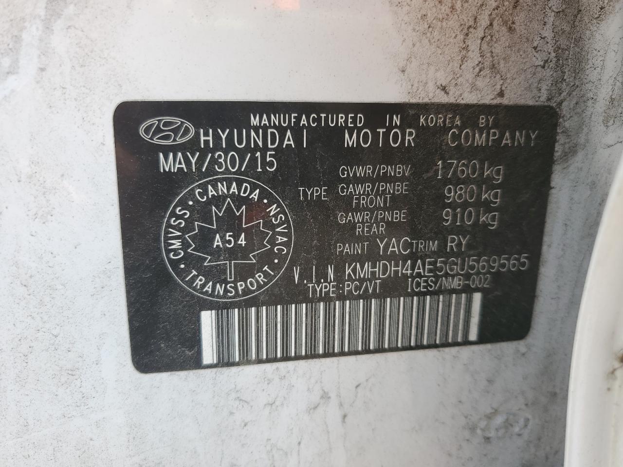 Hyundai Elantra se 2016