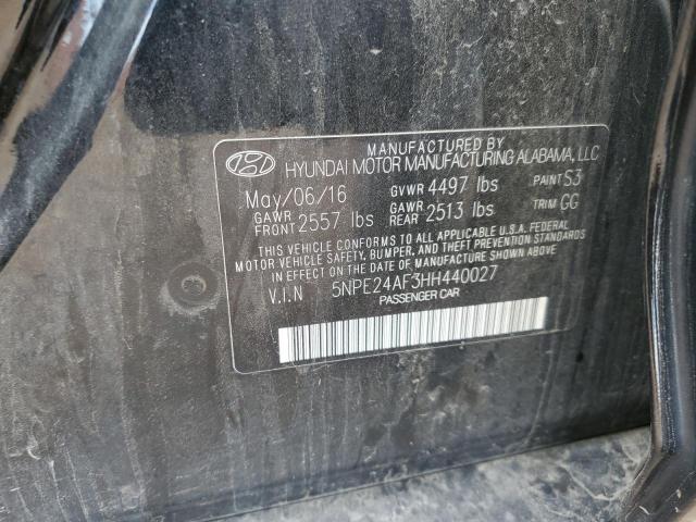 2017 HYUNDAI SONATA SE 5NPE24AF3HH440027