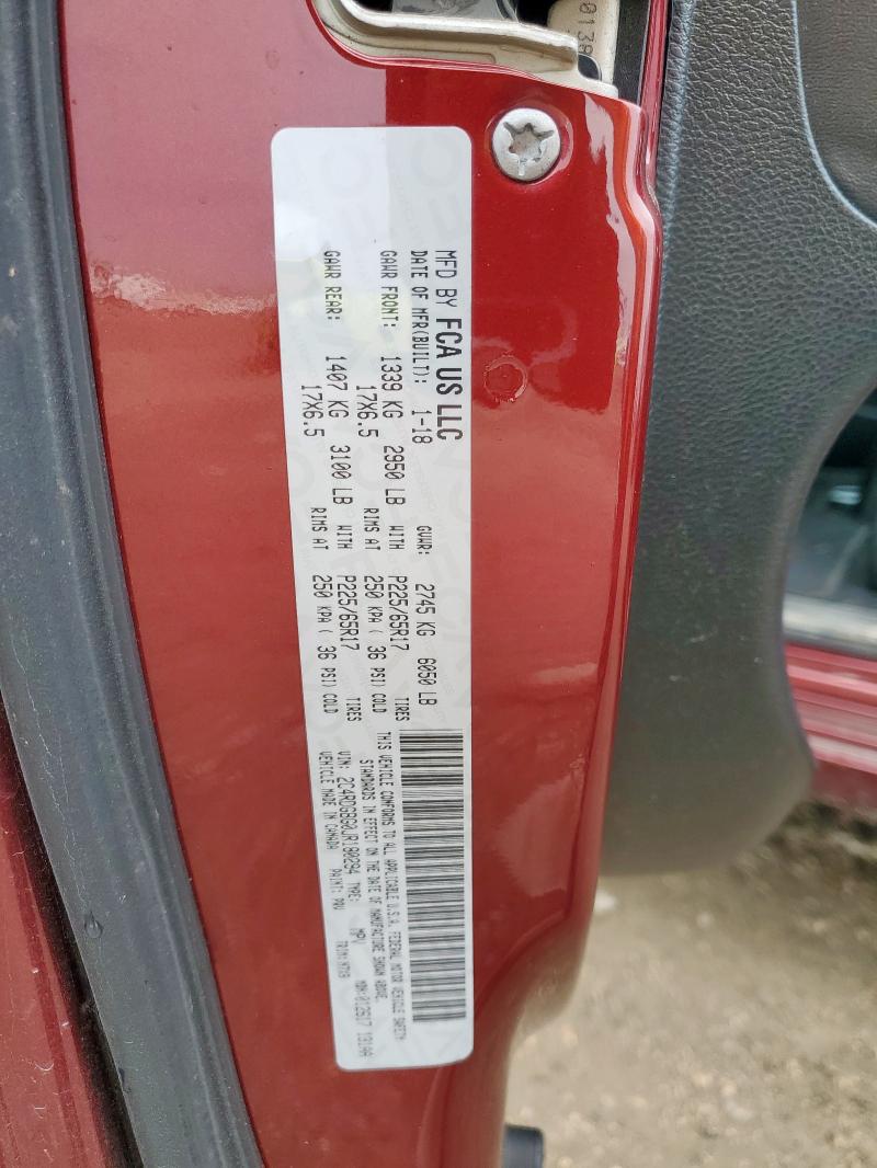 2018 DODGE GRAND CARA 2C4RDGBG0JR180294