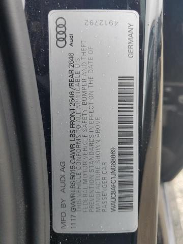 2018 AUDI A6 PREMIUM WAUC8AFC1JN068869