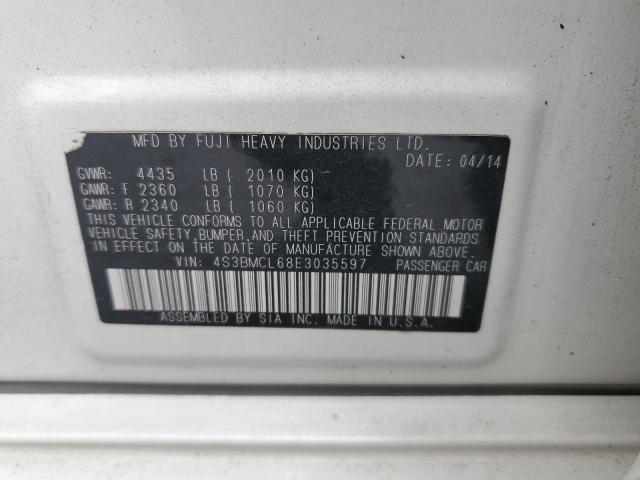 2014 SUBARU LEGACY 2.5I LIMITED - 4S3BMCL68E3035597