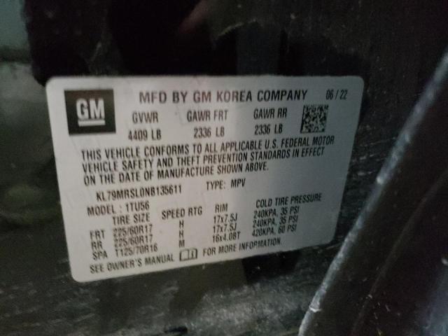 2022 CHEVROLET TRAILBLAZE KL79MRSL0NB135611