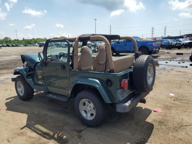 JEEP WRANGLER / 2000 green  gas 1J4FA59S7YP733250 photo #3