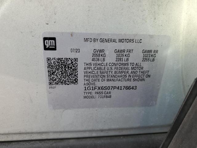 2023 CHEVROLET BOLT EV 2L - 1G1FX6S07P4176643