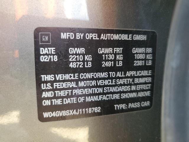 2018 BUICK REGAL TOUR W04GV8SX4J1118762