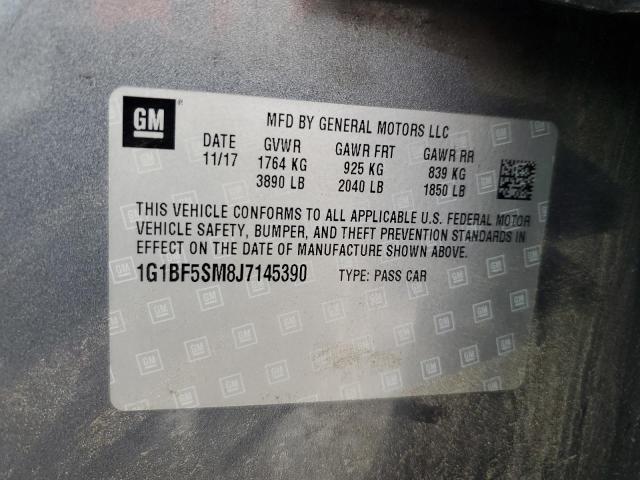 2018 CHEVROLET CRUZE PREM 1G1BF5SM8J7145390