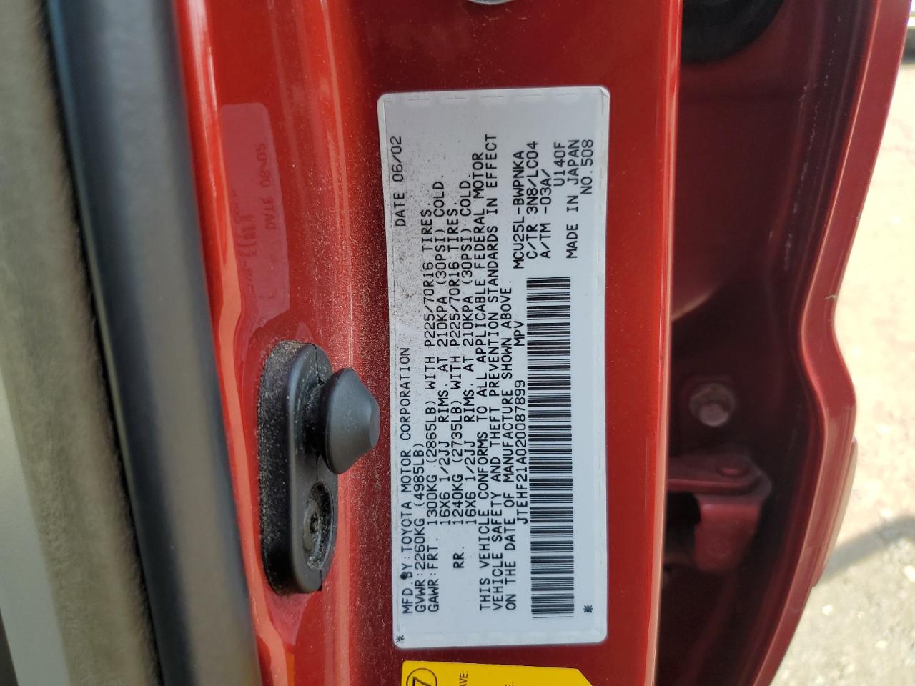 Toyota Highlander 2002