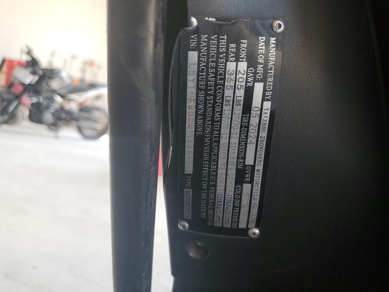 Lot #3234846396 2024 OTHER MOTORCYCLE SCOOTER