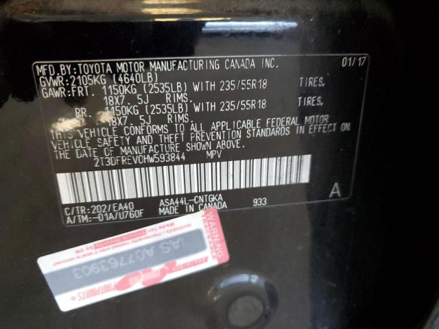 2017 TOYOTA RAV4 LIMIT - 2T3DFREV0HW593844
