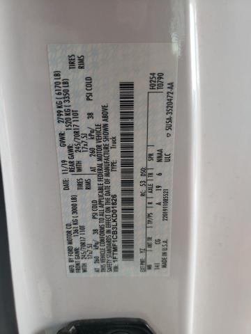 2020 FORD F150 - 1FTMF1CB3LKD01826