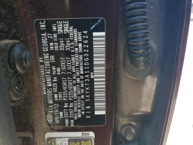 2013 KIA SORENTO LX - 5XYKT3A11DG322624