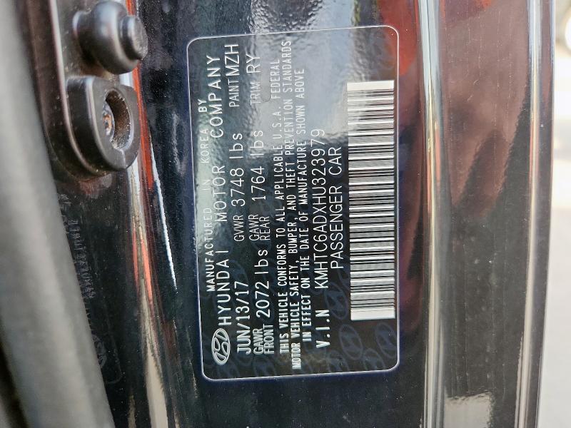 2017 HYUNDAI VELOSTER - KMHTC6ADXHU323979