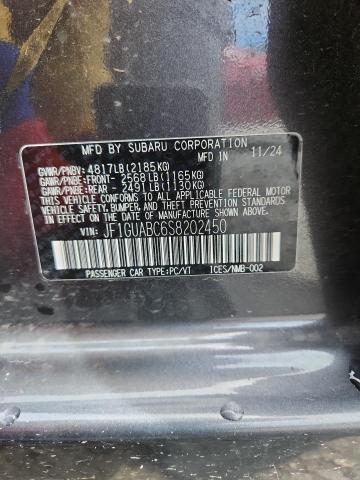 2025 SUBARU IMPREZA JF1GUABC6S8202450