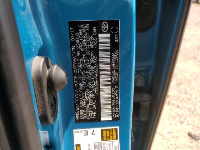 2017 TOYOTA PRIUS PRIM JTDKARFP9H3036780