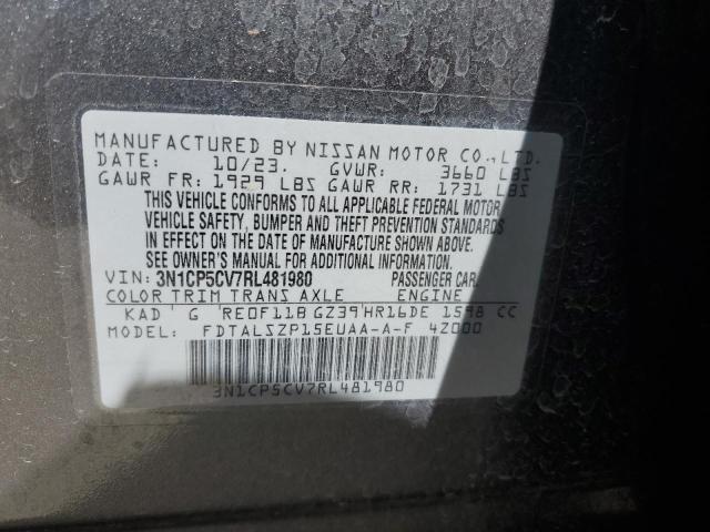 2024 NISSAN KICKS SV 3N1CP5CV7RL481980