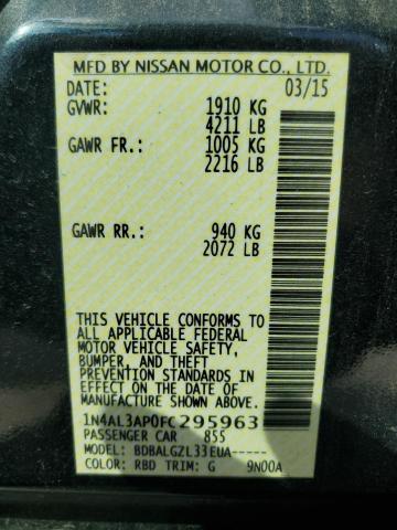 2015 NISSAN ALTIMA 2.5 - 1N4AL3AP0FC295963