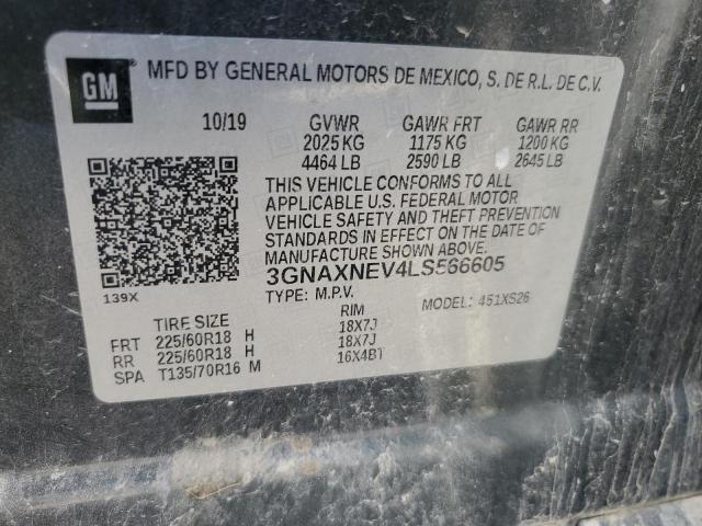 2020 CHEVROLET EQUINOX PR 3GNAXNEV4LS566605