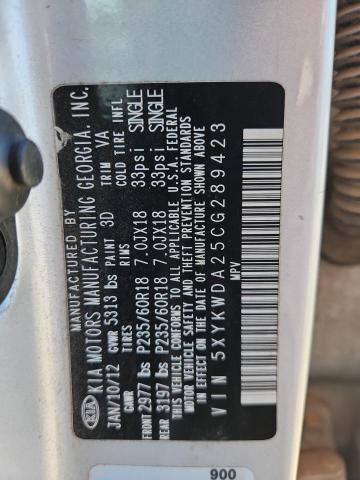 2012 KIA SORENTO SX - 5XYKWDA25CG289423