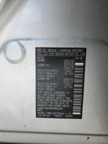 2016 NISSAN ROGUE S KNMAT2MV8GP685234