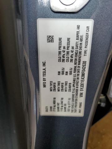2021 TESLA MODEL 3 - 5YJ3E1EA3MF042630