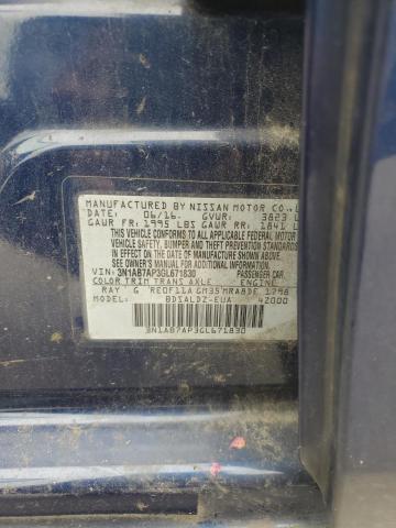 2016 NISSAN SENTRA S 3N1AB7AP3GL671830