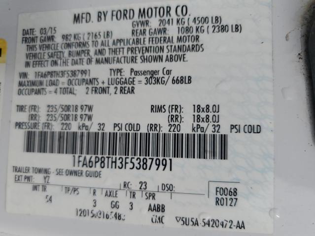 2015 FORD MUSTANG 1FA6P8TH3F5387991