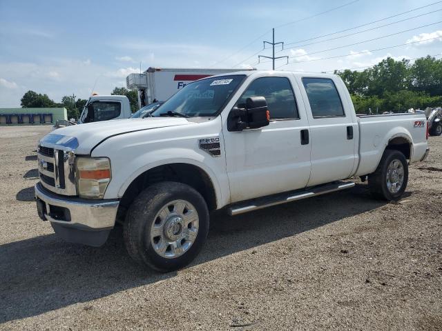 FORD F250 SUPER 2010 white crew pic diesel 1FTSW2BR0AEB32193 photo #1